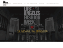 Tablet Screenshot of losangelesfashionweek.com